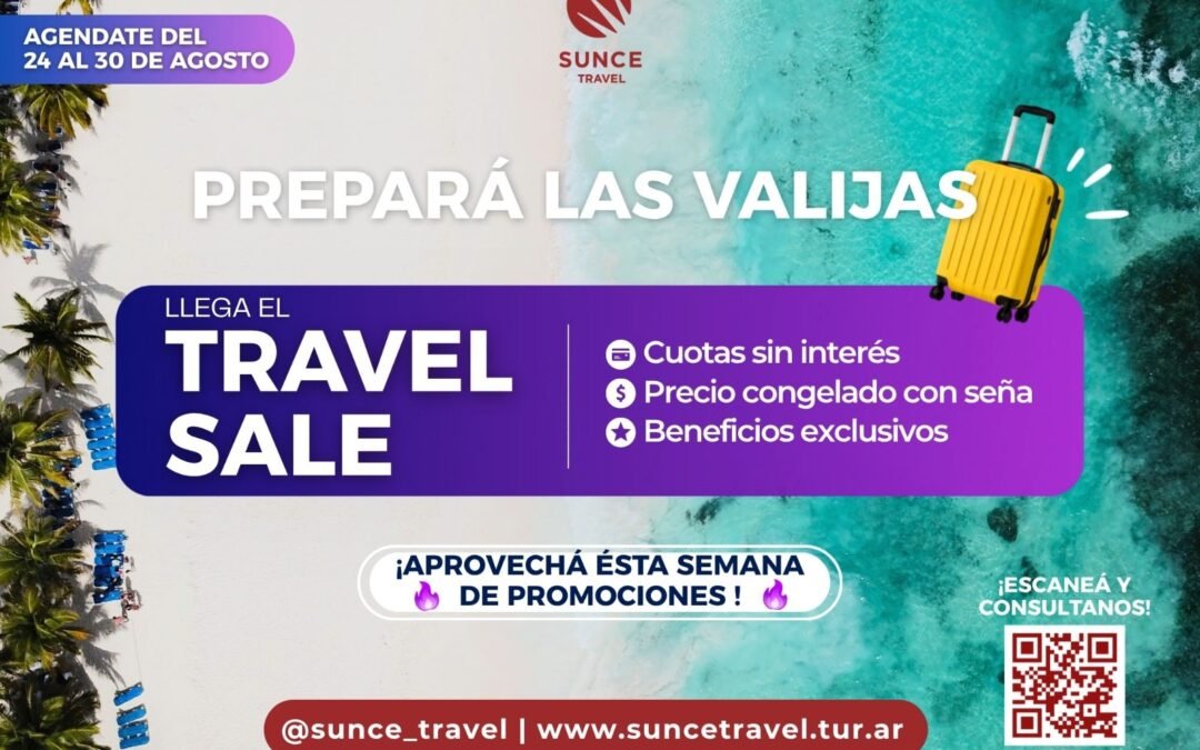 Travel Sale: promociones para viajar y una oportunidad para empezar a planificar el verano 2027